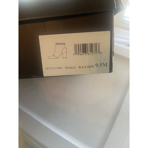 MIA Erika Fly Knit Booties Dress Boots Black - Picture 12 of 14